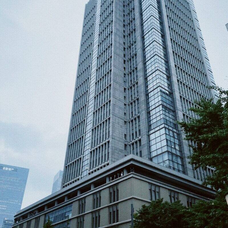 a very tall building with a lot of windows